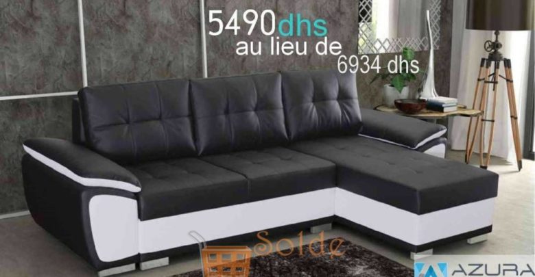 Promo Azura Home Canapé d'angle NICKY 5490Dhs au lieu de 13869Dhs