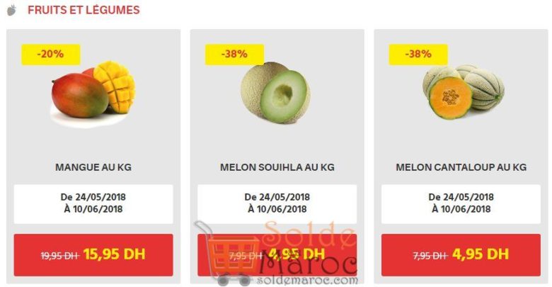 Offres du Moment chez Leader price Maroc Fruits et Légumes