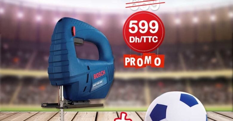 Promo Bricoland Scie sauteuse Bosch + Ballon offert 599Dhs au lieu de 659Dhs