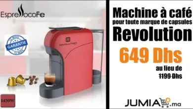 Promo Jumia Machine à café pour toute marque de capsules Revolution 649Dhs au lieu de 1199Dhs