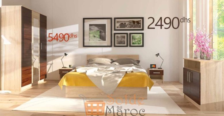 Promo Azura Home Chambre complète RENNES 2490Dhs au lieu de 5490Dhs