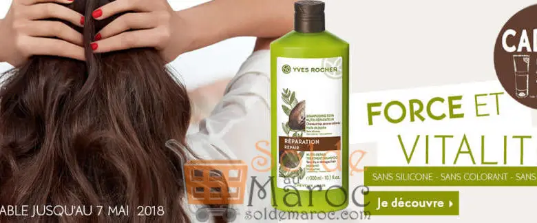 Promo Yves Rocher Maroc Happy Cadeau l’après shampoing à l’achat de 2 soins capillaires