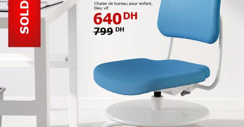 Solde Ikea Maroc Chaise de Bureau VIMUND 640Dhs au 799Dhs