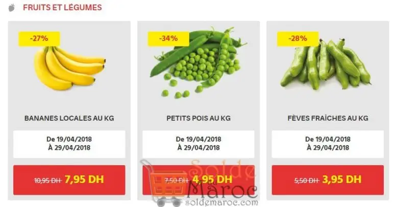 Offre du Momment chez Leader Prices Maroc Fruits et légumes