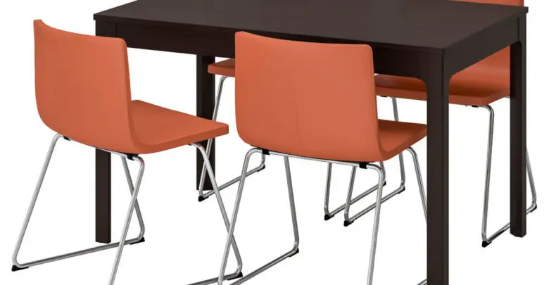 Promo Ikea Maroc Table et 4 chaises EKEDALEN / BERNHARD 6911Dhs au lieu de 10475Dhs