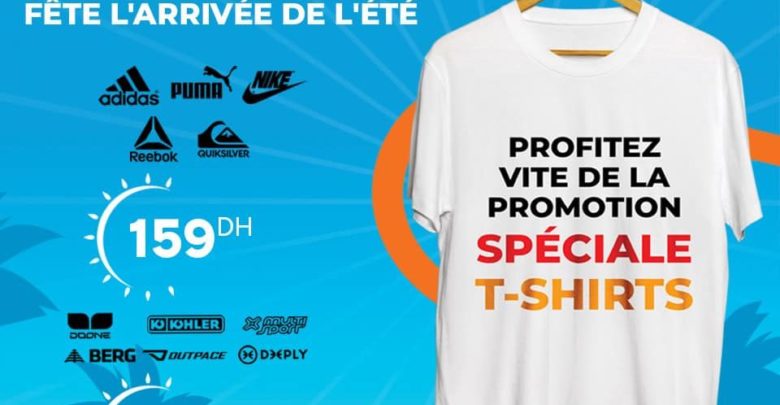 Promo Sport Zone Maroc Spéciale T-SHIRTS