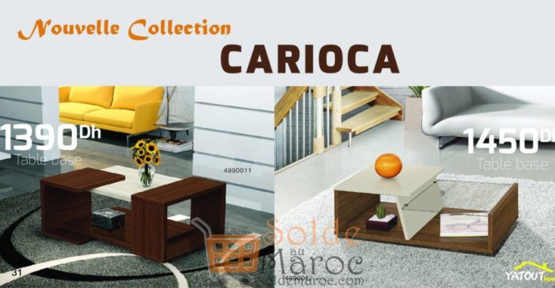 Nouvelle Collection CARIOCA Table Basse chez Yatout Home