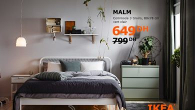 Soldes Ikea Family Maroc Commode 3Tiroirs MALM 649Dhs au lieu de 799Dhs