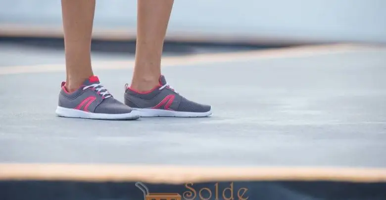 Promo Chaussures marche Sportive Femme Soft 140 Mesh Gris / Rose 149Dhs au lieu de 199Dhs