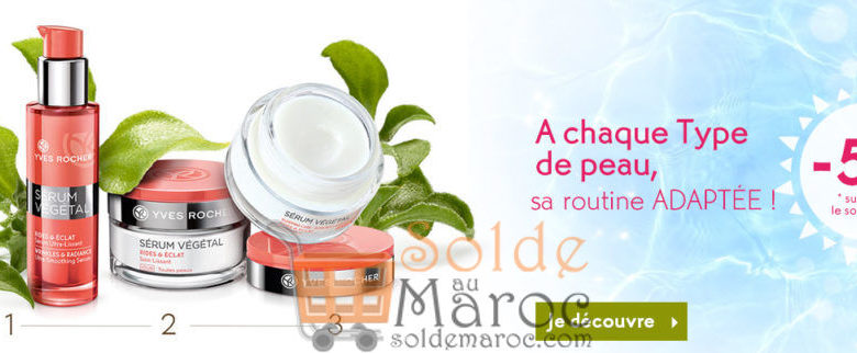 Promo Yves Rocher Maroc -50% sur TOUT le soin visage