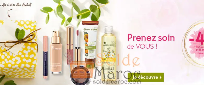 Promo Yves Rocher Maroc -40 % sur le soins corps et le maquillage