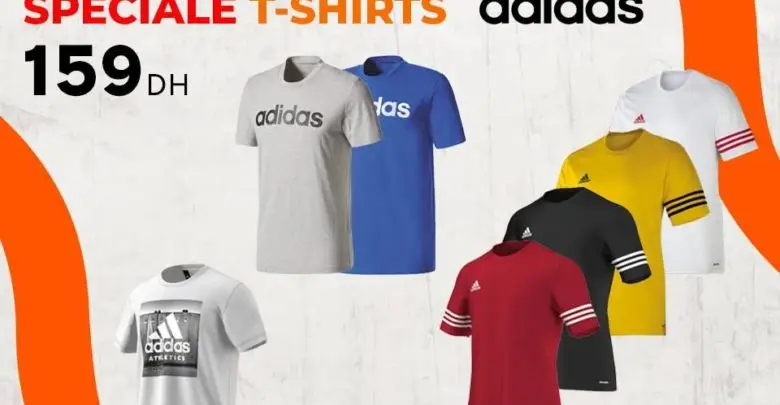 Soldes Sport Zone Maroc Spéciale Promo Tee-shirt Adidas 159Dhs