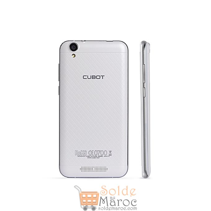 Promo Jumia Cubot Manito 4G Dual SIM 16GO 3Go Blanc 899Dhs au lieu de 1549Dhs
