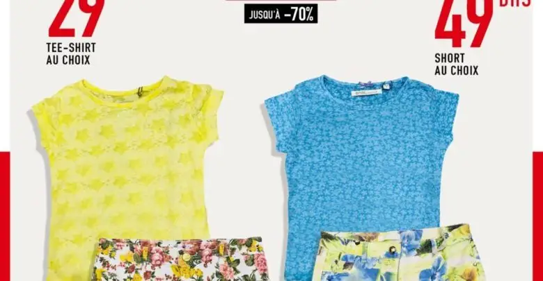 Soldes Miro Home Tee-shirt et Short pour filles au choix