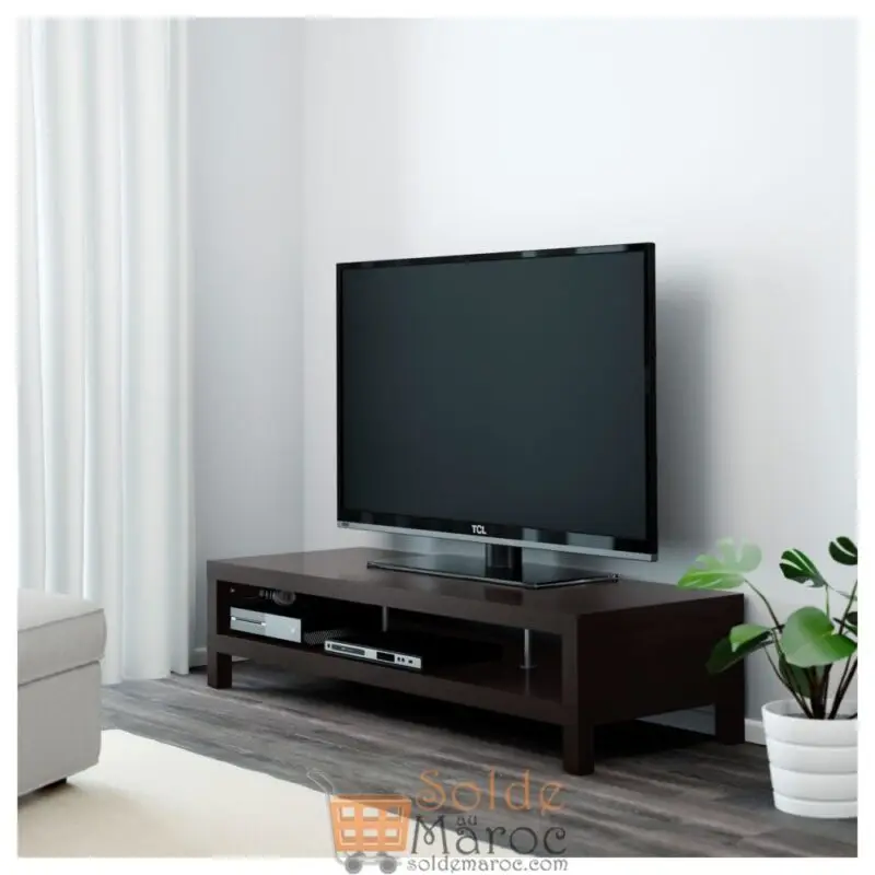 Soldes Ikea Maroc meuble TV LACK noir-brun 649Dhs au lieu de 799Dhs