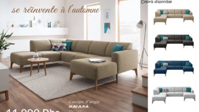 Offre Spéciale Amines Design Canapé d’angle HAVANA 11990Dhs
