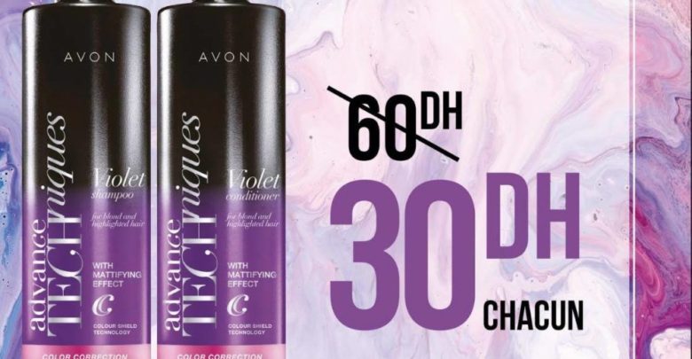 Promo Avon Maroc Advance Technique Shampoo & Conditioner 30Dhs chacun au lieu de 60Dhs