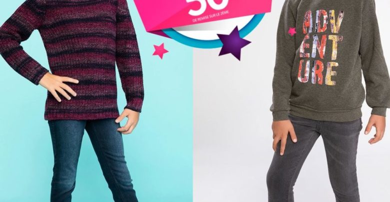 Promo Defacto Maroc 50% sur le 2ème Pantalons et jeans enfants