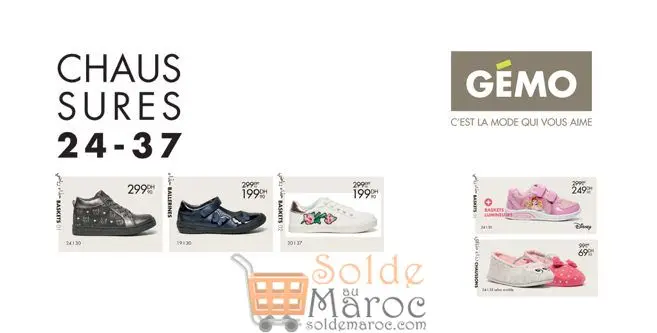 Promo Gémo Maroc Chaussures Fille et Garçon