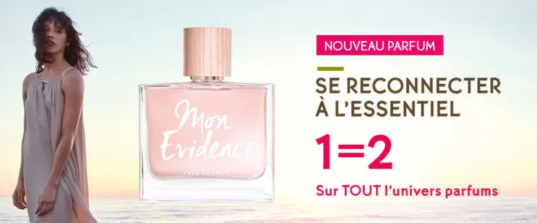 Promo Yves Rocher Maroc 1=2 sur tout l'univers parfums
