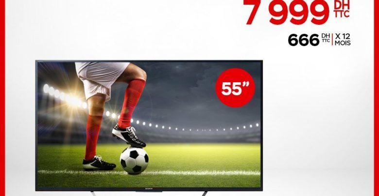 Promo Electroplanet Sony Smart TV 4K 55” 7999Dhs au lieu de 9999Dhs