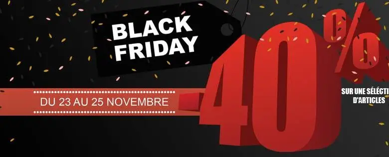 Black Friday Olympe Store Jusqu'à 40% de remise du 23 au 25 Novembre 2018