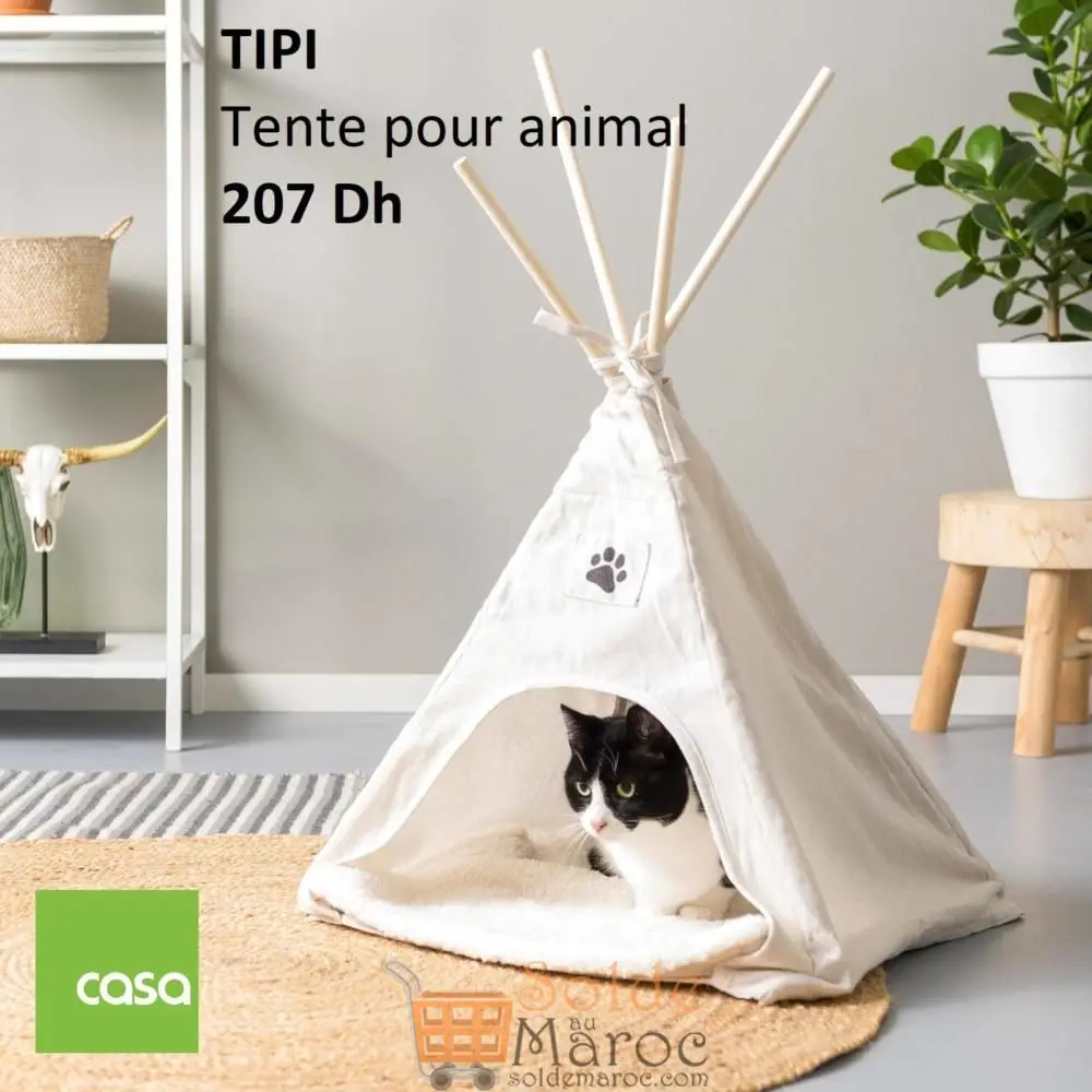 Nouveau chez Casa Maroc Tente pour animal TIPI 207Dhs