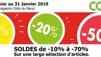 Soldes CASA Maroc jusqu'à -70% du 15 au 31 Janvier 2019