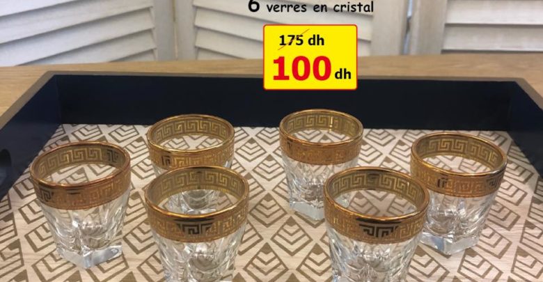 Promo Alpha55 sélection de verre en cristal à partir de 100Dhs