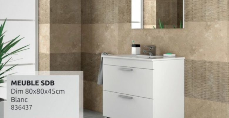Promo Mr Bricolage Maroc Meuble salle de bain 1499Dhs au lieu de 1749Dhs