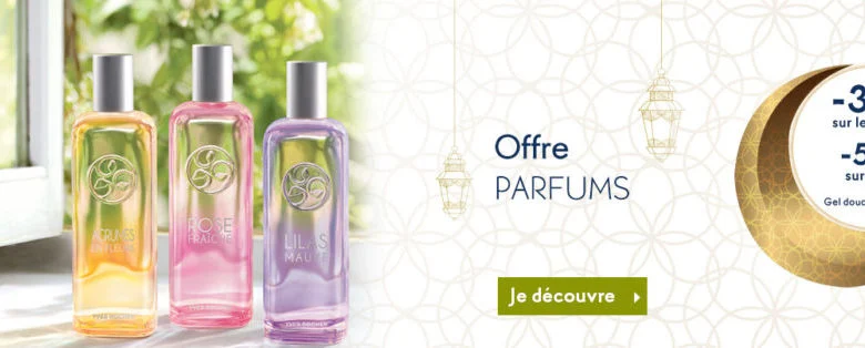 Promo Ramadan 2019 chez Yves Rocher Maroc Sur les parfums Jusqu'à -50%