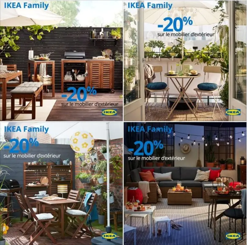 Offres Membres Ikea Family -20% sur le mobilier d’extérieur