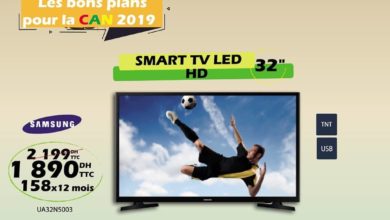 Promo Tangerois Electro Smart TV 32° HD SAMSUNG 1890Dhs au lieu de 2199Dhs