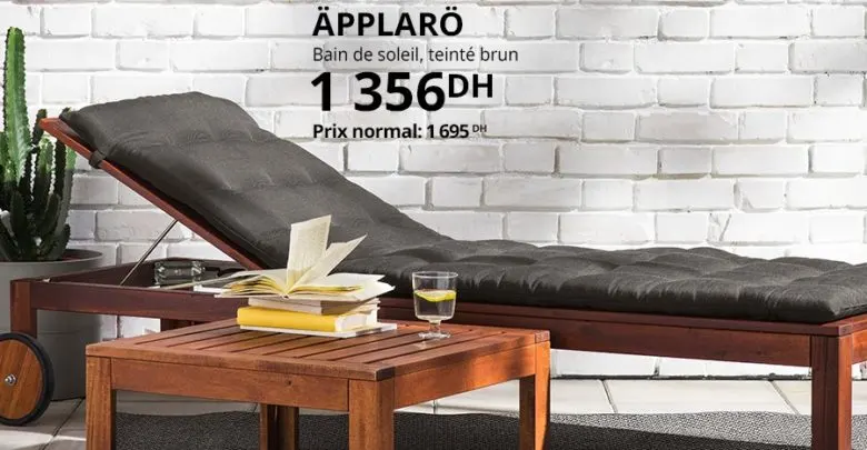 Promo Ikea Family Bain de soleil APPLARO 1356Dhs au lieu de 1695Dhs