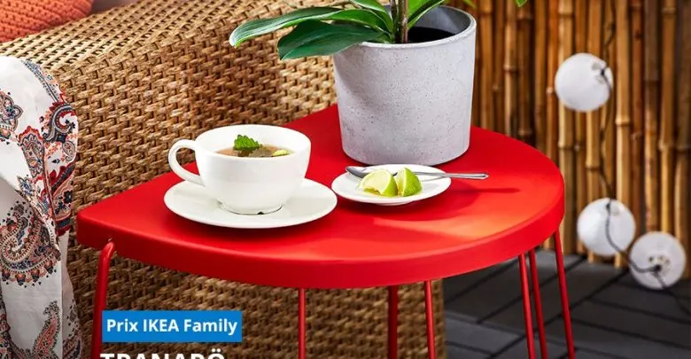 Promo Ikea Family Tabouret / Table d'appointe TRANARO 239Dhs au lieu de 299Dhs