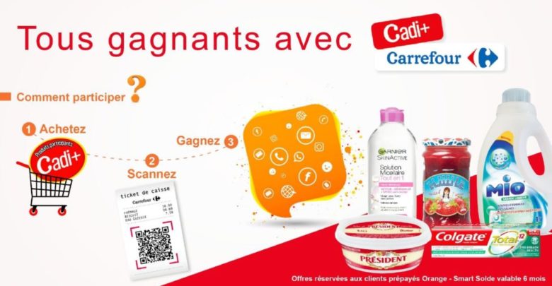 Catalogue Carrefour Cadi+ réservé aux clients prépayés d’Orange