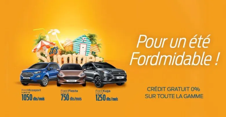 Offre d'été chez Ford Maroc pour un été formidable
