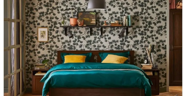 Soldes Ikea Maroc Cadre de lit avec 2 tiroirs de rangement marron SONGESAND 2495Dhs au lieu de 2845Dhs