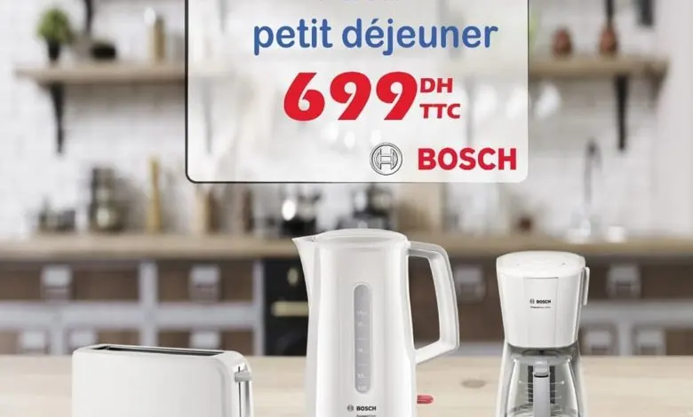 Pack Petit déjeuner Bosch chez Tangerois Electro 699Dhs