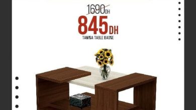 Black Friday Yatout Home Table Basse TAMISA 845Dhs au lieu de 1690Dhs