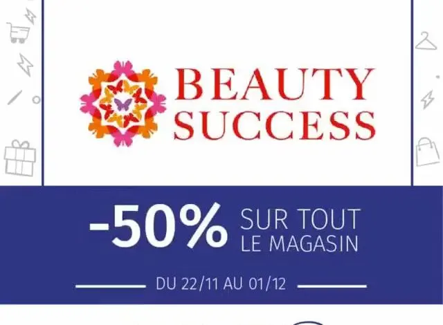 Black Friday BEAUTY SUCCESS à ANFAPLACE -50% sur tout le magasin Jusqu'au 1 Décembre 2019