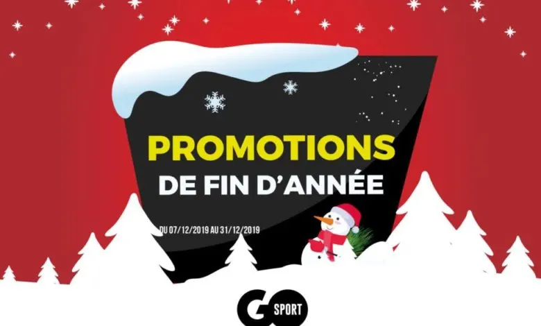 Promo fin d'année GO Sport Maroc Jusqu'au 31 Décembre 2019