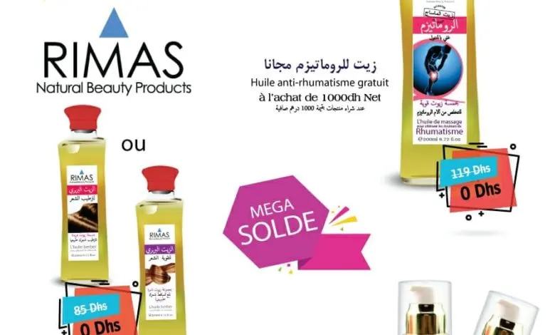 Mega Soldes Rimas Natural Beauty Products du 23 au 28 Décembre 2019