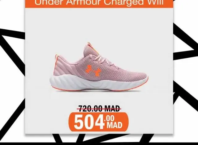Soldes Courir Maroc UNDER ARMOUR Charged Will 504Dhs au lieu de 720Dhs