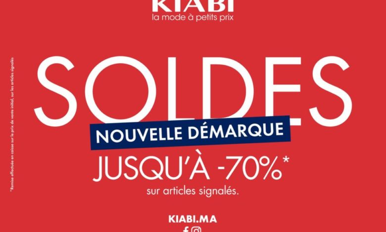 Nouvelle Démarque des soldes chez Kiabi Maroc jusqu'au 31 mars 2020