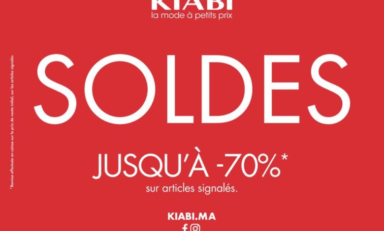 Soldes Kiabi Maroc Jusqu'à -70 du 3 janvier au 31 mars 2020