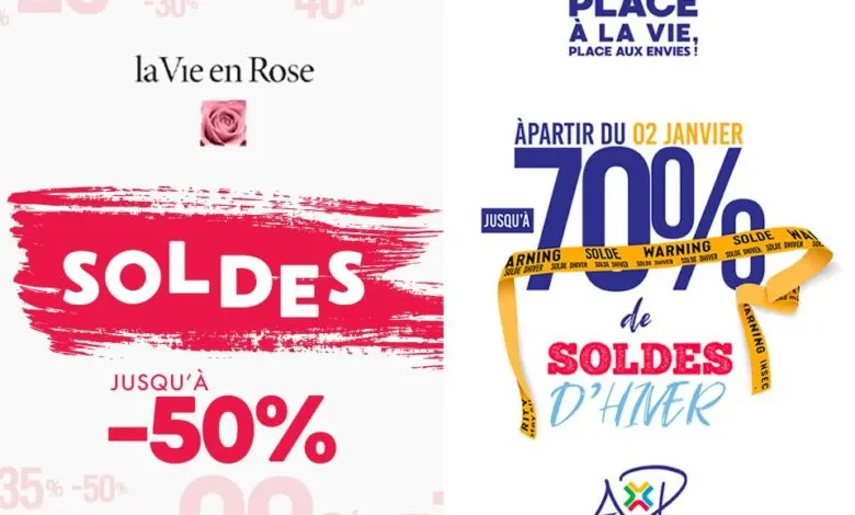 Soldes la Vie en Rose Maroc Magasin Anfaplace Mall Jusqu'à -50% de remise