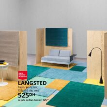 Soldes Ikea Maroc Tapis poils ras LANGSTED 525Dhs au lieu de 625Dhs
