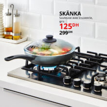 Soldes Ikea Maroc Sauteuse avec couvercle SKANKA 125Dhs au lieu de 299Dhs