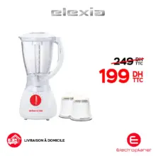 Soldes Electroplanet BLENDER ELEXIA ELX-BL-711 199Dhs au lieu de 249Dhs